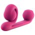 Snail Vibe Duo - Vibratore stimolante ricaricabile 3in1 (rosa)