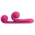 Snail Vibe Duo - Vibratore stimolante ricaricabile 3in1 (rosa)