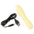 Cuties Mini 3 - vibratore waterproof ricaricabile a mazza (giallo)