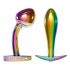 ANOS Metal Rainbow - set anale in metallo arcobaleno (2 pezzi)