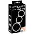 You2Toys - Anelli tripli in silicone per pene e testicoli (argento)