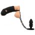 Black Velvet - Gabbia in silicone con plug anale (nero)