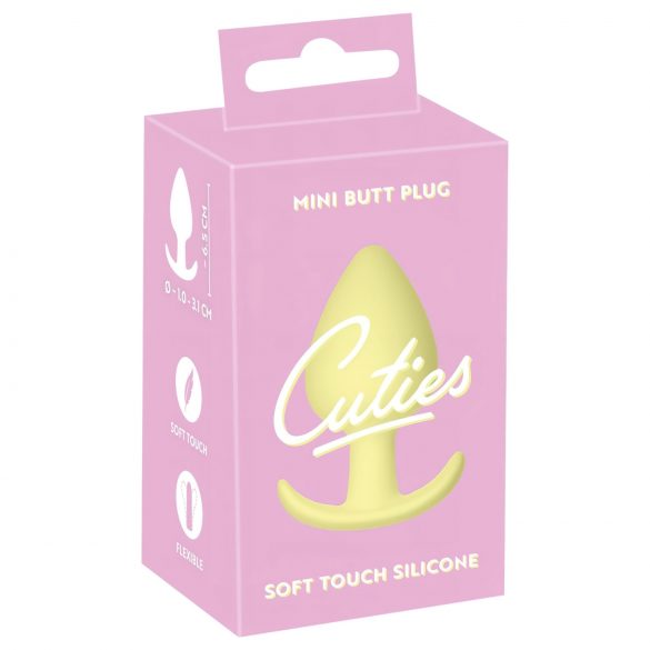 Cuties Mini Plug Anale - silicone giallo (3,1cm)