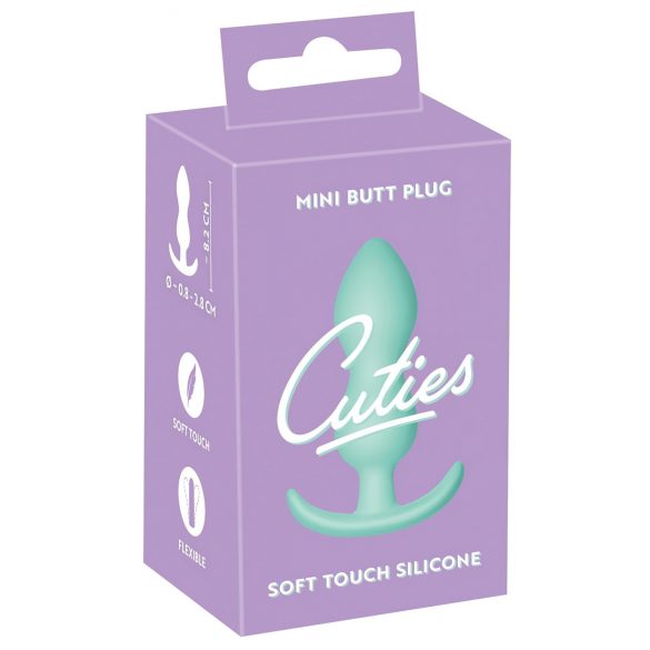 Cuties Mini Plug Anale - in silicone - menta (2,3 cm)