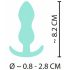 Cuties Mini Plug Anale - in silicone - menta (2,3 cm)