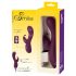 SMILE - Vibratore ricaricabile 3 motori con stimolatore clitorideo (viola)