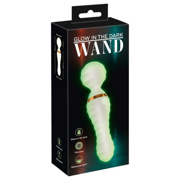 You2Toys Glow in the dark - vibratore massaggiante (bianco)