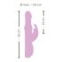 SMILE Pearly Rabbit - vibratore rosa con perle stimolanti