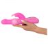 SMILE Pearly Rabbit - vibratore rosa con perle stimolanti