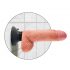 King Cock 7 vibratore ventosa (18 cm) - naturale