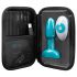 b-Vibe Rimming - Vibratore Anale Rotante con Perle (Turchese)