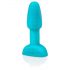 b-Vibe Rimming - Vibratore Anale Rotante con Perle (Turchese)