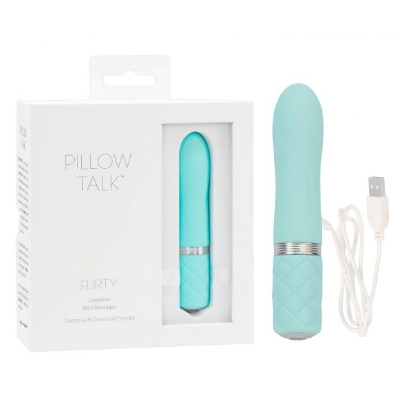 Pillow Talk Flirty - Vibratore Ricaricabile a Bacchetta (Turchese)