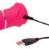 Happyrabbit Thrusting - Vibratore spingente con stimolatore clitorideo (rosa)