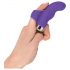 SMILE Finger - vibratore a onda in silicone per dita (viola)