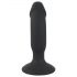 Black Velvet - vibratore anale nero con pene ricaricabile