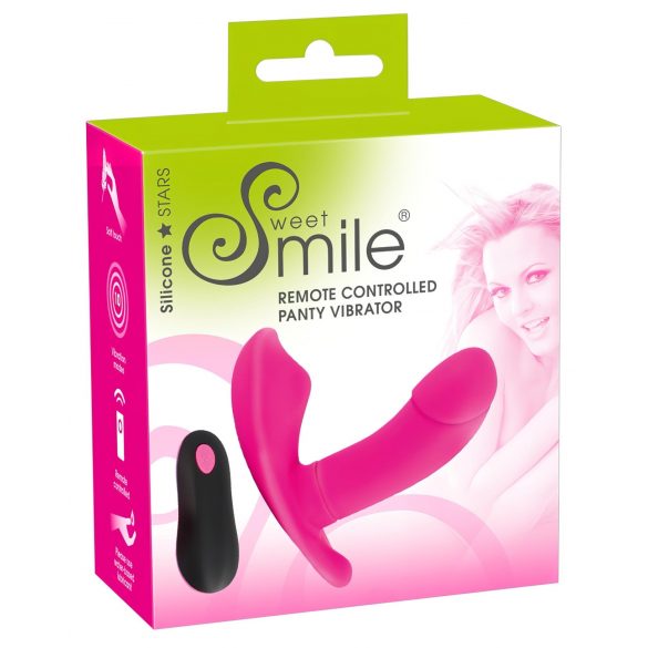 SMILE Panty - vibratore rosa con radio, ricaricabile e indossabile