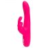 Happyrabbit Curve Slim - vibratore impermeabile con stimolatore clitorideo (rosa)