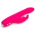 Happyrabbit Curve Slim - vibratore impermeabile con stimolatore clitorideo (rosa)