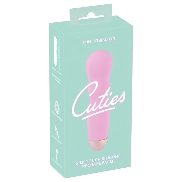 Cuties Mini Rose - vibratore ondulato ricaricabile (rosa)