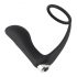 Black Velvet - vibratore anale con anello fallico (nero)