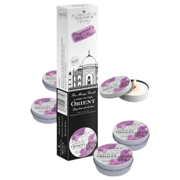 Petits Joujoux - Candele da massaggio - Melagrana e Pepe Bianco (5x43ml)