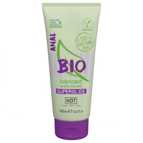 HOT BIO Superglide Anal - lubrificante anale vegano a base d'acqua (100ml)