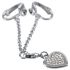 Gioiello intimo con cuore di strass (argento)