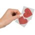 Sticker scintillante per capezzoli - cuore