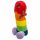 Pene di peluche - 30 cm (arcobaleno)