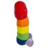 Pene di peluche - 30 cm (arcobaleno)