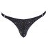 Svenjoyment - perizoma uomo nero con strass - L