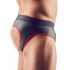 Svenjoyment - Slip jock aperto (nero-rosso) - XL