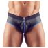 Svenjoyment - slip jock aperto (nero-blu) - L