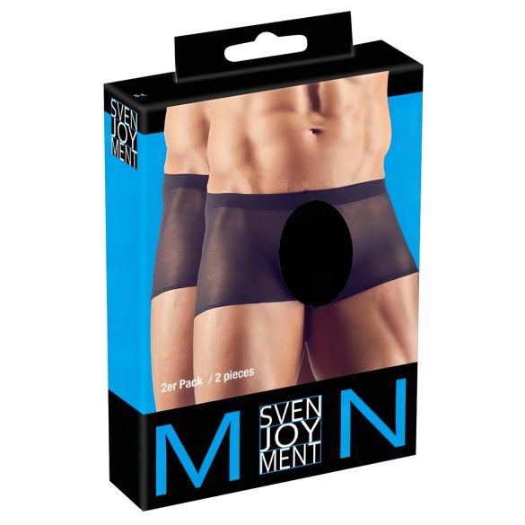 Svenjoyment - Boxer trasparente nero (set 2 pezzi) S-L