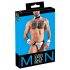 Svenjoyment - Set per cameriere uomo con tanga (nero-bianco) - XL