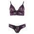 Cottelli - Completo reggiseno in pizzo floreale (viola)