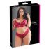 Cottelli Plus Size - set reggiseno in morbido pizzo (rosso)