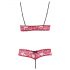 Cottelli - Sensuale set reggiseno in pizzo rosso