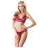 Cottelli - Sensuale set reggiseno in pizzo rosso - M