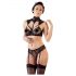 Cottelli - set reggiseno in pizzo con colletto (nero)