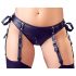 Cottelli Bondage - set reggiseno lucido con manette (nero)