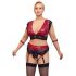 Set Reggiseno in Pizzo Cottelli Bondage Taglie Forti (rosso-nero)