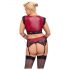 Set Reggiseno in Pizzo Cottelli Bondage Taglie Forti (rosso-nero)