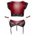 Set Reggiseno in Pizzo Cottelli Bondage Taglie Forti (rosso-nero)