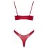 Cottelli Party - Completo reggiseno effetto lucido (rosso) - 80B/M