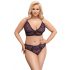 Cottelli Curves Taglie Forti - Set Reggiseno Trasparente a Motivo (Viola)