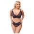 Cottelli Curves Taglie Forti - Set Reggiseno Trasparente a Motivo (Viola) - 2XL