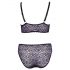 Cottelli Curves Taglie Forti - Set Reggiseno Trasparente a Motivo (Viola) - 2XL