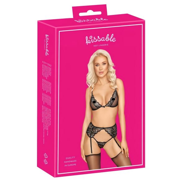 Kissable - completo intimo (nero)